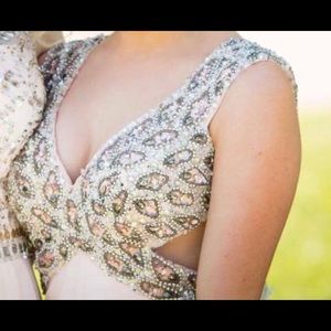 Jovani Champagne Pink Prom Dress